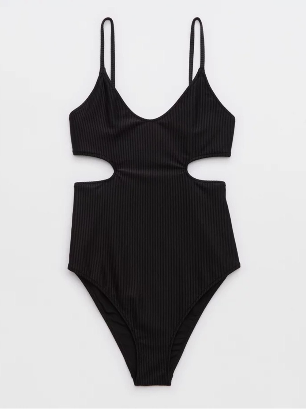aerie Shine Rib Voop Cheeky One
Piece Swimsuit